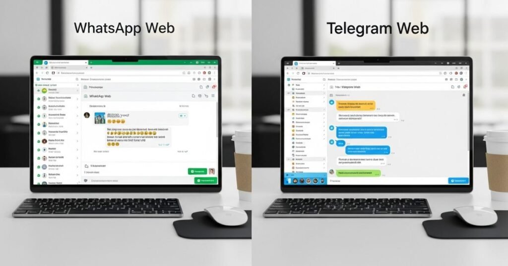 WhatsApp Page and Telegram